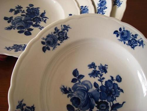 画像: Blue　Flower　スープ皿（１枚）